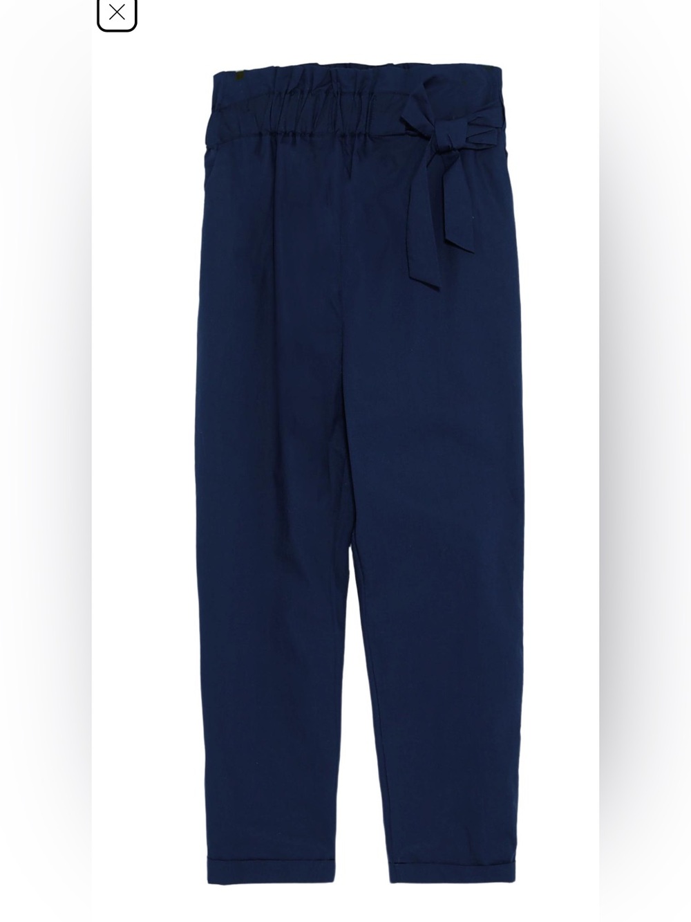 Zara poplin pants with tie